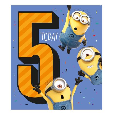 5 Today Minions 5th Birthday Card £2.10